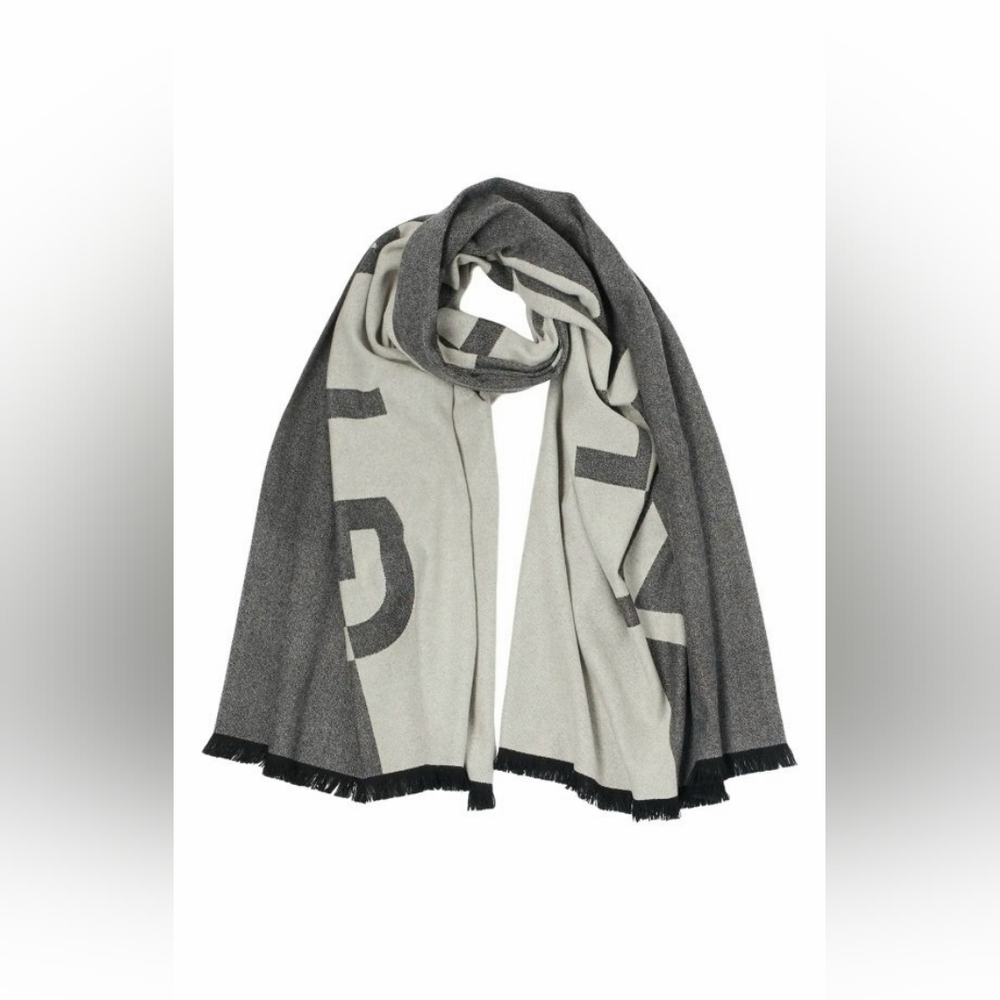 GIVENCHY Jacquard Logo Cashmere Blend Scarf, Retail $950 - Picture 2 of 10